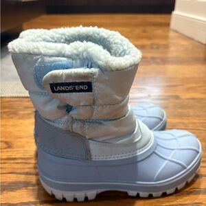 Lands' End Sky Blue Insulated Boots